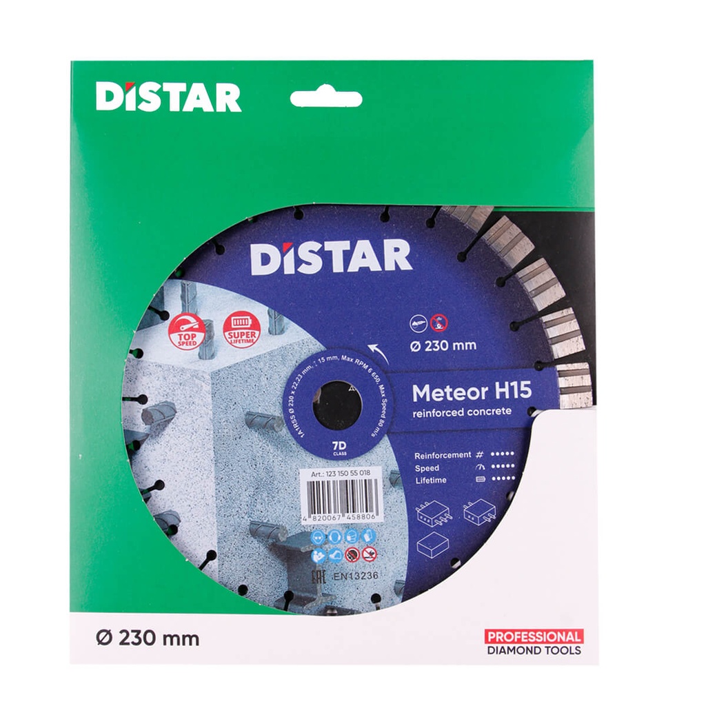 Distar 1A1RSS/C3-W Meteor H15 ∅230mm Diamond Blade