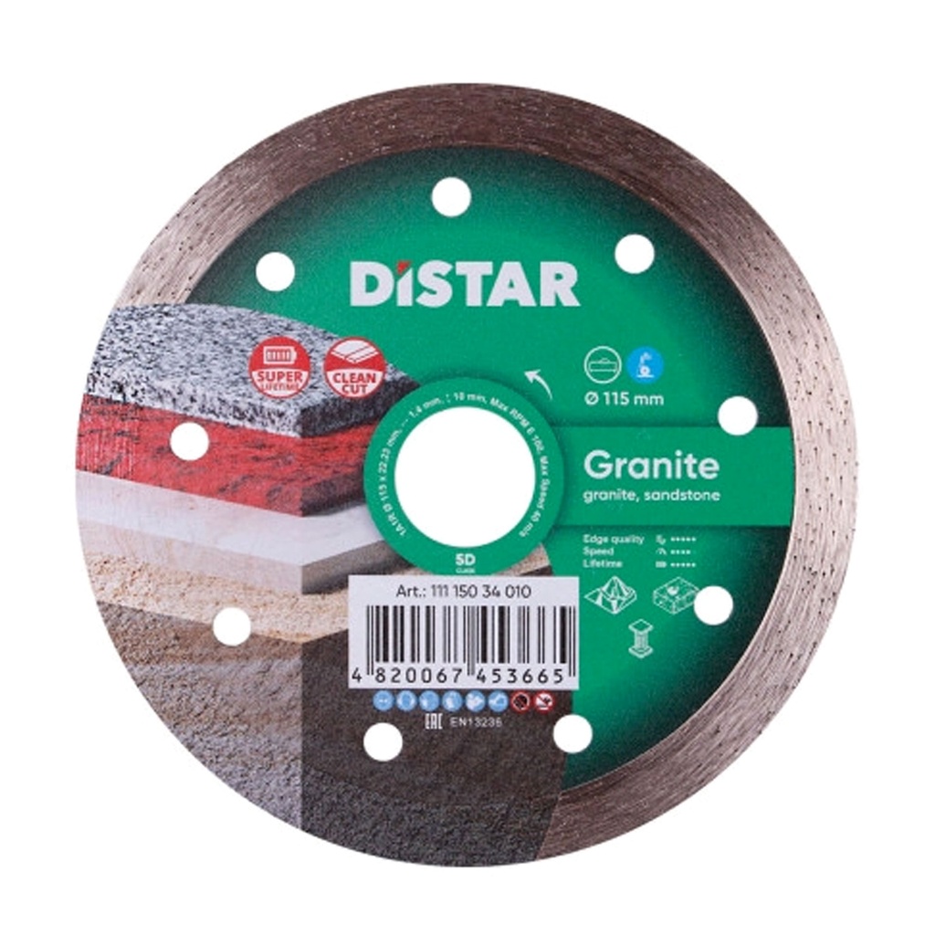 Distar 1A1R Granite Diamond Blade ∅115-400mm