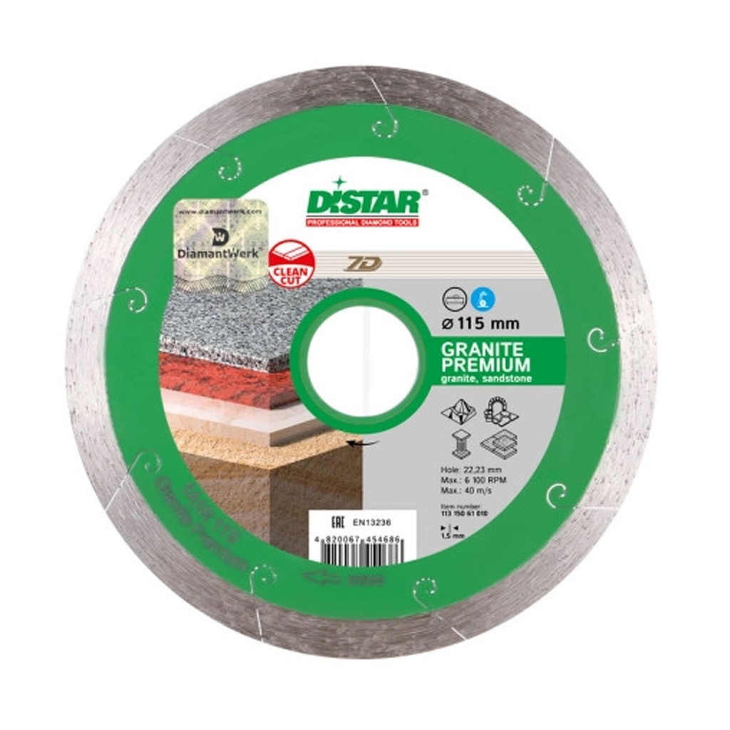 Distar 1A1R Granite Premium Diamond Blade ∅125-400mm