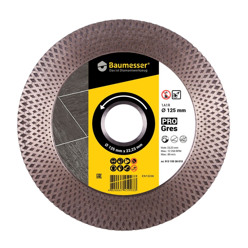 Baumesser Pro Gres ∅125mm Diamond Blade