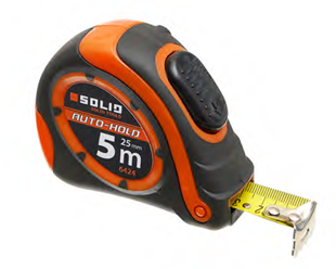 [6424] Measuring tape Auto-Hold 5m 25mm Solid