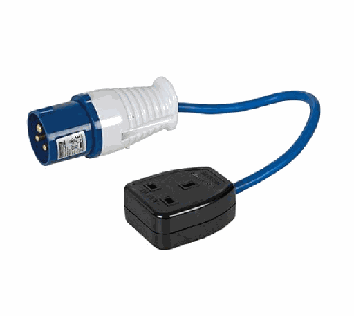 [10873] Fly Lead Cable Adapter 16A-13A 220V