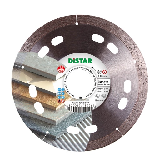 Distar 1A1R Esthete Diamond Blade ∅115-125mm