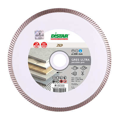 Distar 1A1R Gres Ultra ∅180-250mm Diamond Blade